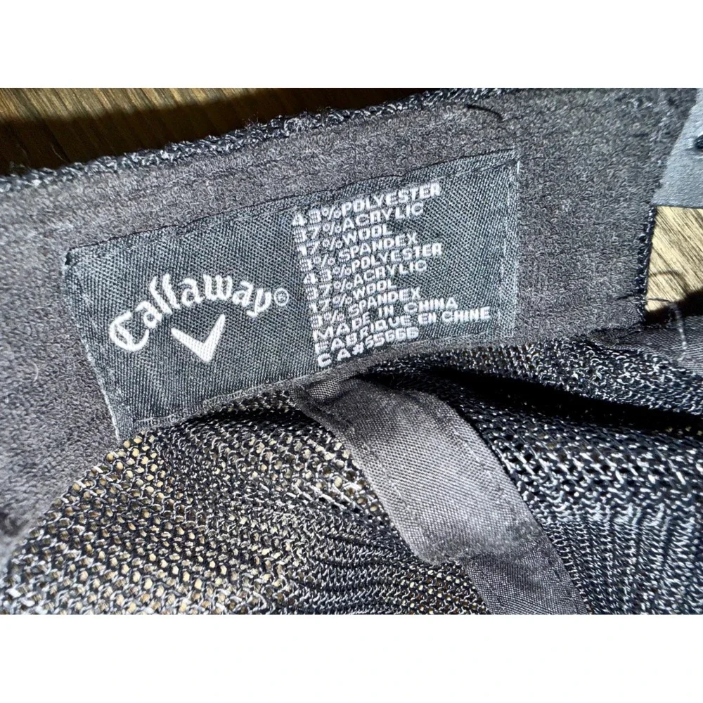 Callaway Trucker Hat Mens OSFA Charcoal Grey Excellent Mesh Snapback Golf Cap